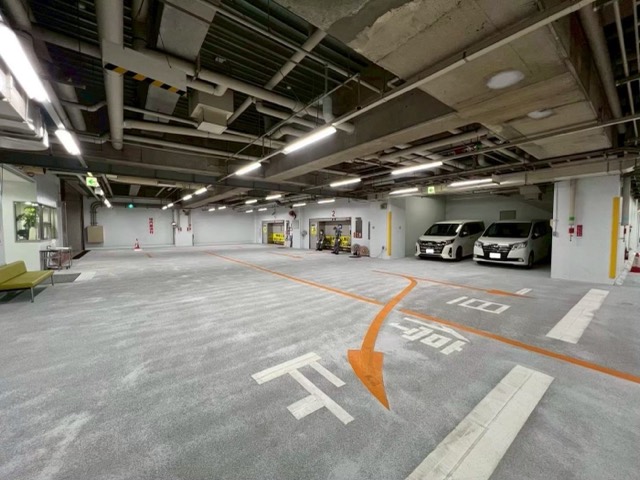 オフィスビル様 地下駐車場内塗装（福島市） 施工後