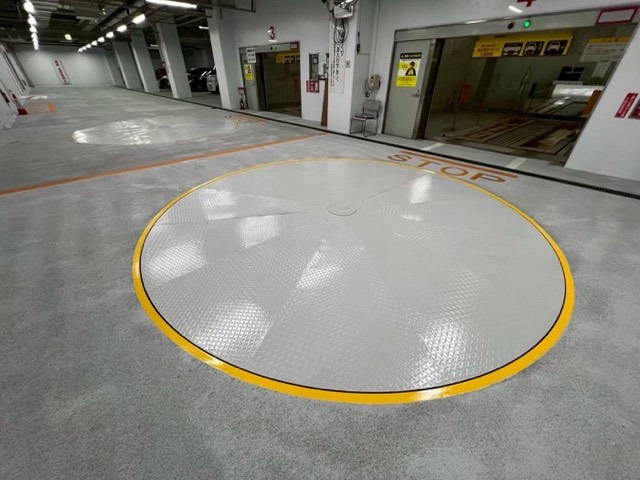 オフィスビル様 地下駐車場内塗装（福島市） 施工後
