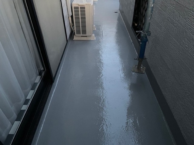 石巻市大街道 H様邸 屋根塗装・ベランダ防水 施工後