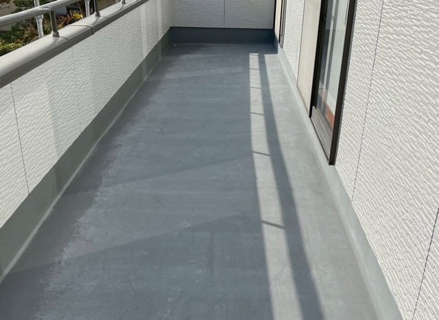 石巻市門脇 N様邸 ベランダ防水 施工写真