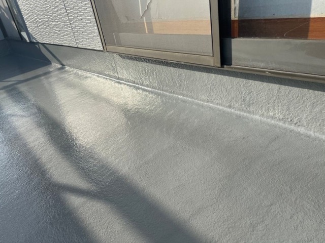 石巻市門脇 N様邸 ベランダ防水 施工写真