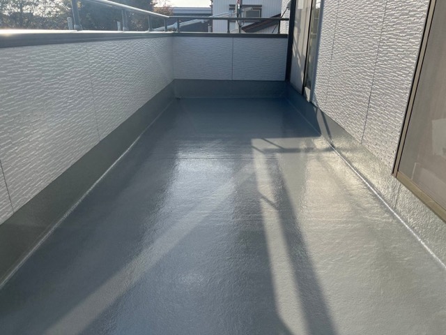 石巻市門脇 奈良様邸 ベランダ防水 施工写真