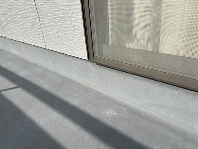 石巻市門脇 奈良様邸 ベランダ防水 施工写真