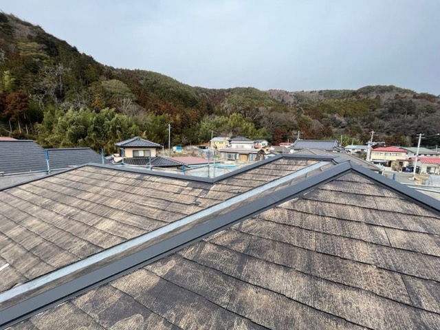 石巻市渡波町 小倉様邸 屋根塗装 施工前