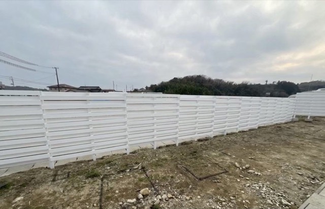 宿泊施設様 木部フェンス塗装 施工後