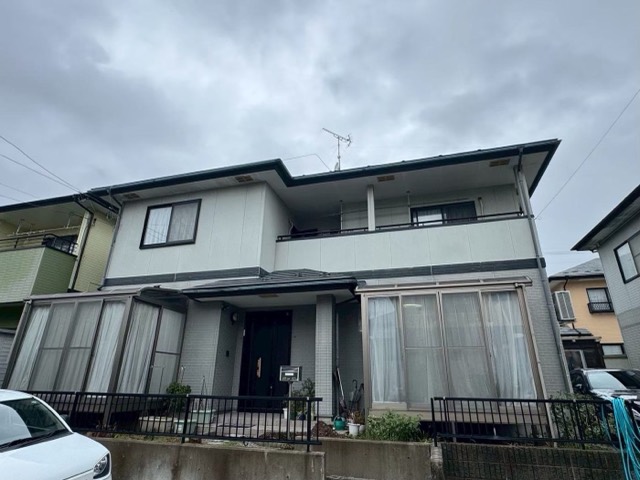 塩竈市後楽町 庄子様邸 外壁・屋根塗装 施工前