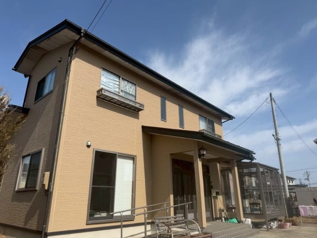 登米市豊里町 武山様邸 外壁塗装 施工前